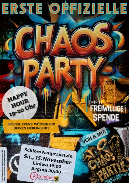 Poster Chaospartie Chaos Party
